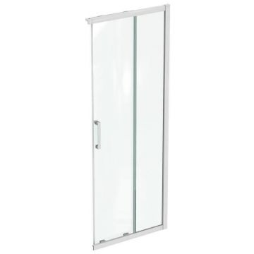 Cabina de dus patrata cu usi glisante Ideal Standard Connect 2 80x80 profil alb