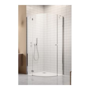 Cabina de dus semirotunda Radaway Torrenta PDJ 80x80xH195 cm varianta stanga ieftina