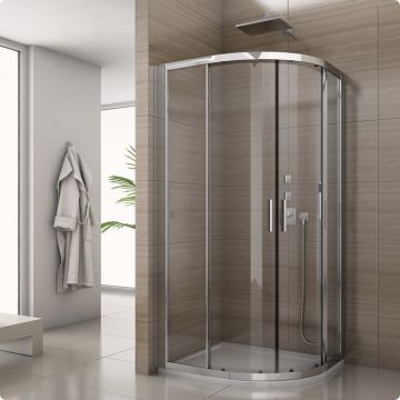 Cabina de dus semirotunda SanSwiss Salia SALR 90x90cm sticla securizata 6mm Cabina de dus semirotunda SanSwiss Salia SALR 90x90cm sticla securizata 6mm