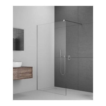 Cabina de dus Walk-In Radaway Modo New II, 130X200 cm, sticla transparenta ieftina