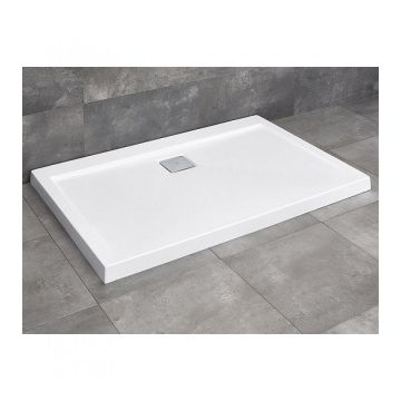 Cadita dus dreptunghiulara Radaway Argos D, 140X90X5,5 cm, acrilica