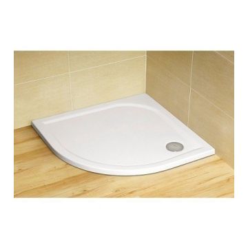 Cadita dus semirotunda Radaway Delos A 90x90x4,5 cm acrilica