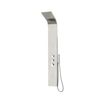 Panel dus cu hidromasaj Mediterraneo Torrente inox periat 160x21 cm Panel dus cu hidromasaj Mediterraneo Torrente inox periat 160x21 cm