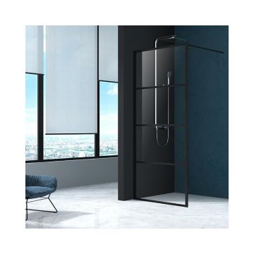 Paravan de dus Mediterraneo Black 4 100x200 cm sticla securizata