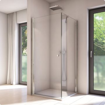 Perete lateral SanSwiss Solino SOLT1 80cm  sticla securizata 6mm