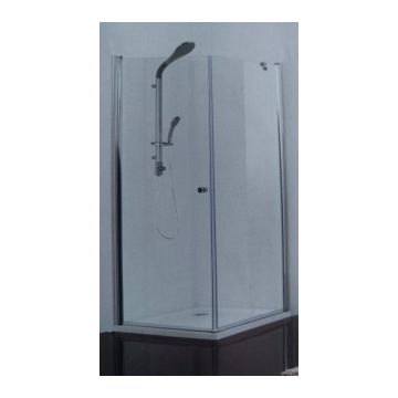 Cabina dus Sanotechnik Sanoflex cu o parte fixa si o usa batanta 100x100xH195 cm