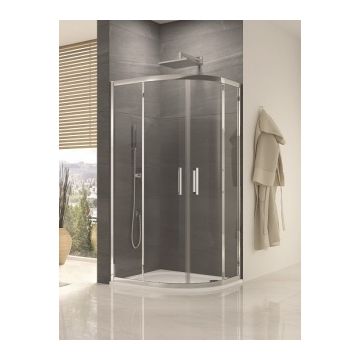 Cabina dus semirotunda SanSwiss Ocelia OCER 90x90xH190 cm la reducere