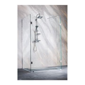 Cabina dus Walk-In Sanotechnik Sanoflex Wide I, 100 x 78 x 30 x H195 cm la reducere