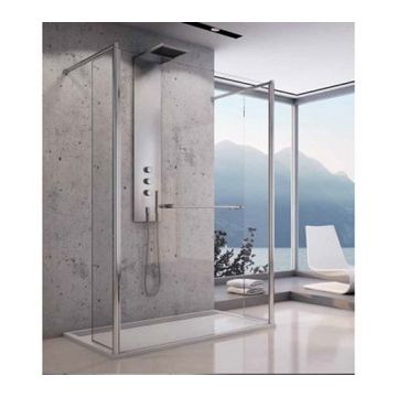 Cabina dus Walk-in SanSwiss Fun FUT2 160 x H200 cm sticla Durlux