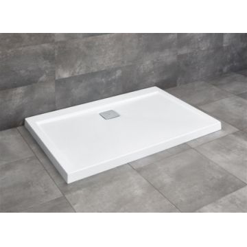 Cadita dus dreptunghiulara Radaway Argos D 100 x 90 x H5 cm, alb