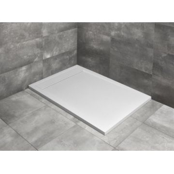 Cadita dus dreptunghiulara Radaway Teos F 100 x 70 x H4 cm, decupabila, alb