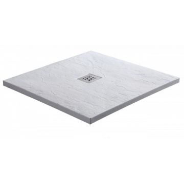 Cadita dus Sanotechnik Kreta 90x90x3 cm culoare alb