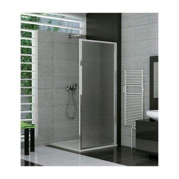 Perete lateral cabina dus SanSwiss Salia SALT 120 x H190 cm sticla Durlux