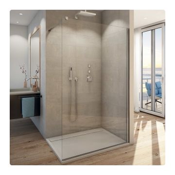 PROMO Cabina dus Walk-in SanSwiss Easy STR4P 100xH200 cm