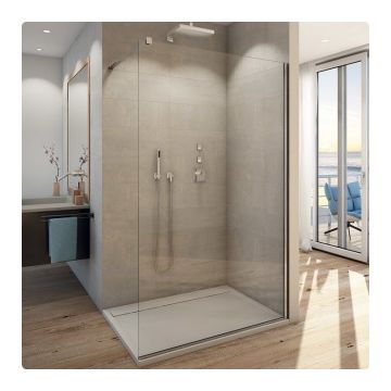 PROMO Cabina dus Walk-in SanSwiss Easy STR4P 150xH200 cm ieftina