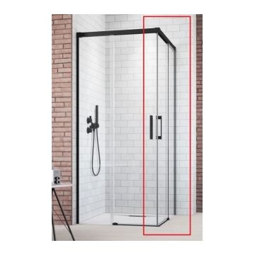 Usa cabina de dus Radaway Idea Black KDD dreapta 110 x H200.5 cm profil negru mat ieftina