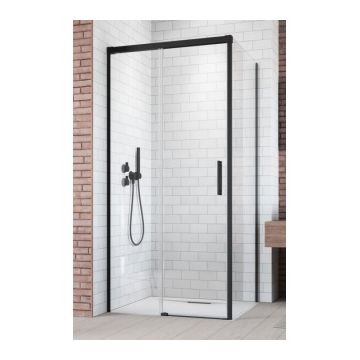 Usa cabina de dus Radaway Idea Black KDJ stanga 100 x H200.5 cm profil negru mat ieftina