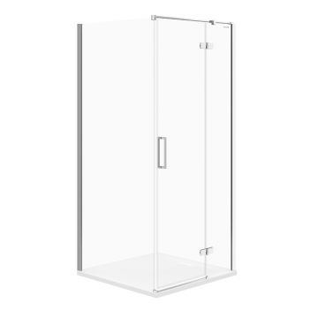Cabina de dus patrata Cersanit Jota cu usa batanta dreapta 90x90 crom