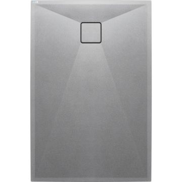 Cadita de dus Deante Correo gri metalic 90x140 cm
