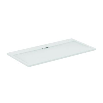 Cadita de dus dreptunghiulara Ideal Standard i.life Ultra Flat S alb pur 160x80 cm