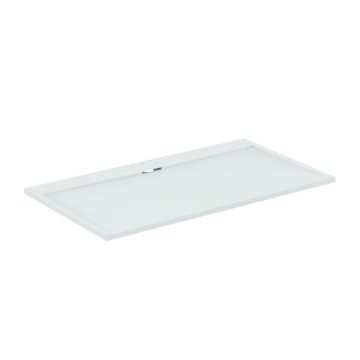 Cadita de dus dreptunghiulara Ideal Standard i.life Ultra Flat S alb pur 180x100 cm