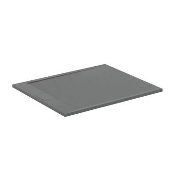 Cadita de dus dreptunghiulara Ideal Standard i.life Ultra Flat S gri asfaltic 120x100 cm