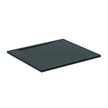 Cadita de dus dreptunghiulara Ideal Standard i.life Ultra Flat S negru intens 100x90 cm