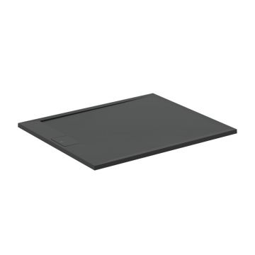 Cadita de dus dreptunghiulara Ideal Standard i.life Ultra Flat S negru intens 120x100 cm