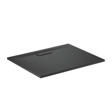 Cadita de dus dreptunghiulara Ideal Standard Ultra Flat New negru mat 100x80 cm