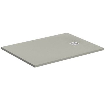 Cadita de dus dreptunghiulara Ideal Standard Ultra Flat S 120x100 cm gri asfaltic