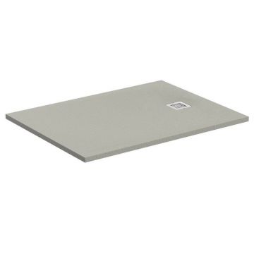 Cadita de dus dreptunghiulara Ideal Standard Ultra Flat S 140x80 cm gri asfaltic