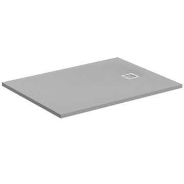 Cadita de dus dreptunghiulara Ideal Standard Ultra Flat S 160x80 cm gri asfaltic