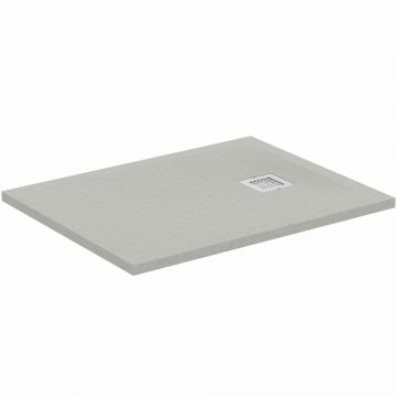 Cadita de dus dreptunghiulara Ideal Standard Ultra Flat S 90x70 cm gri asfaltic