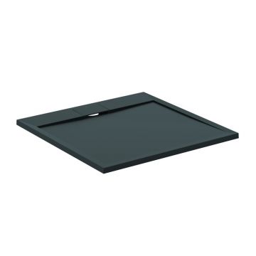 Cadita de dus patrata Ideal Standard i.life Ultra Flat S negru intens 90x90 cm