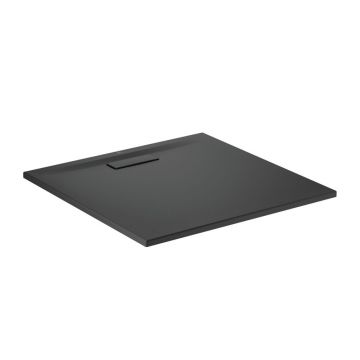 Cadita de dus patrata Ideal Standard Ultra Flat New negru mat 90x90 cm
