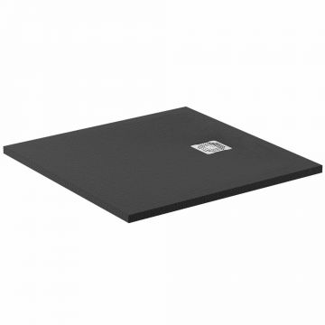Cadita de dus patrata Ideal Standard Ultra Flat S 80x80 cm negru intens