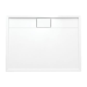 Cadita dus dreptunghiulara din acril Omnires Brooklyn alb 90x120 cm