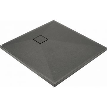 Cadita dus patrata Deante Correo antracit metalic 90x90 cm