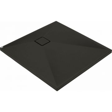 Cadita dus patrata Deante Correo negru mat 90x90 cm