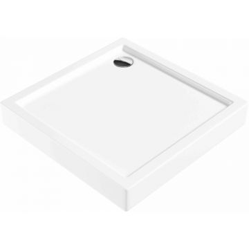 Cadita dus patrata Deante Jasmin Plus alb 80 cm