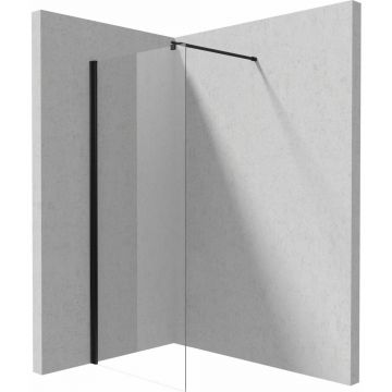 Paravan de dus Deante Kerria Plus negru mat 80x200 cm