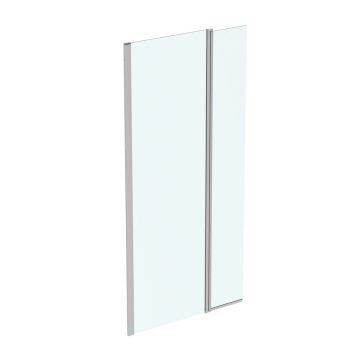 Paravan de dus tip Walk-in Ideal Standard i.life cu parte pivotanta 120x200 cm profil argintiu