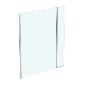Paravan de dus tip Walk-in Ideal Standard i.life cu parte pivotanta 170x200 cm profil argintiu