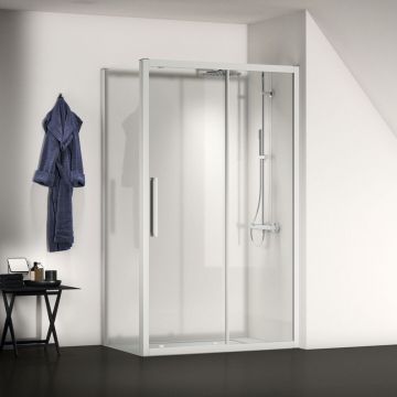 Perete lateral Ideal Standard i.life 100 cm sticla 8 mm argintiu