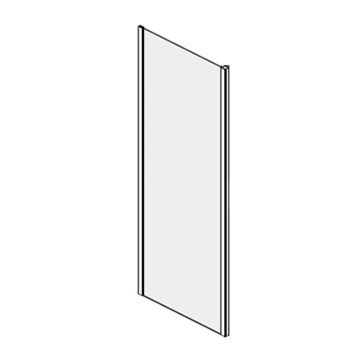 Perete lateral Mediterraneo Anda 100 cm sticla 6 mm crom