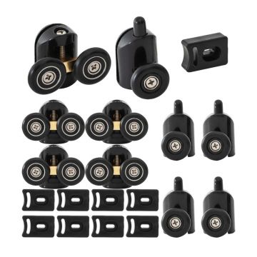 Set role universale Rea negru 4-6 mm