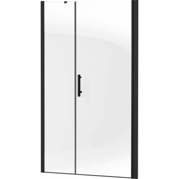 Usa de dus batanta Deante Moon 120 cm cu sticla 6 mm negru mat