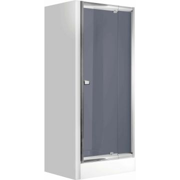 Usa de dus batanta Deante Zoom 90 cm cu sticla 5 mm crom
