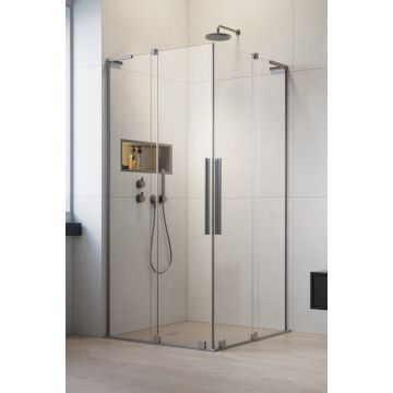 Usa de dus glisanta Radaway Furo SL KDD 100cm deschidere stanga nickel periat