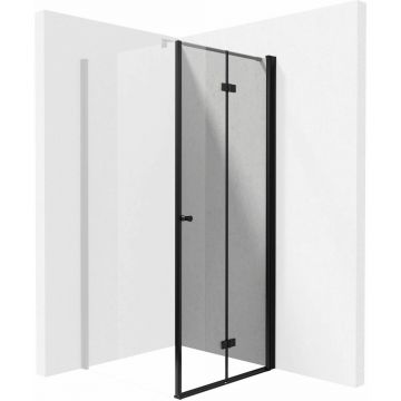 Usa de dus pliabila Deante Kerria Plus 70 cm sticla 6 mm negru mat